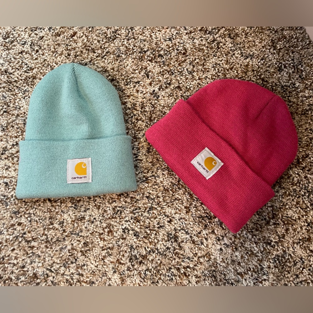 Two carhartt beanies